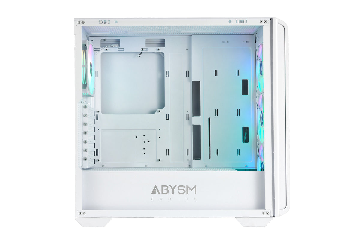 Caja Pc Abysm Danube Kamp Bx300 White  Atx, Itx, Micro Atx - Lateral Cristal Templado - 3.5" Y 2.5" - Usb-A, Usb-C Y