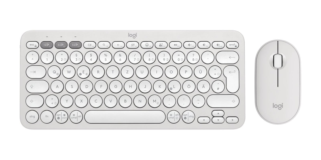 EAN 5099206115767 - Logitech 920-012204 teclado Ratón incluido Universal RF Wireless + Bluetooth QWERTZ Alemán Blanco imagen 5