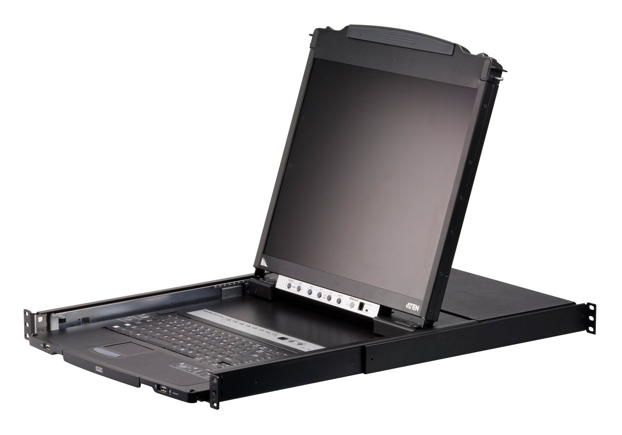 8-Port Dual Rail 19" Lcd Kvm Switch With Usb Peripheral Support, Broadcast Mode, Daisy Chain And External Console (Usb - Ps/2 Vg