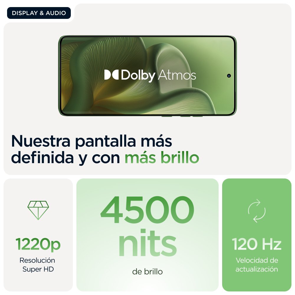 Smartphone Motorola Edge 60  6.67" Sim Doble Android 15 5g Usb Tipo C 12 Gb 512 Gb 5200 Mah Verde