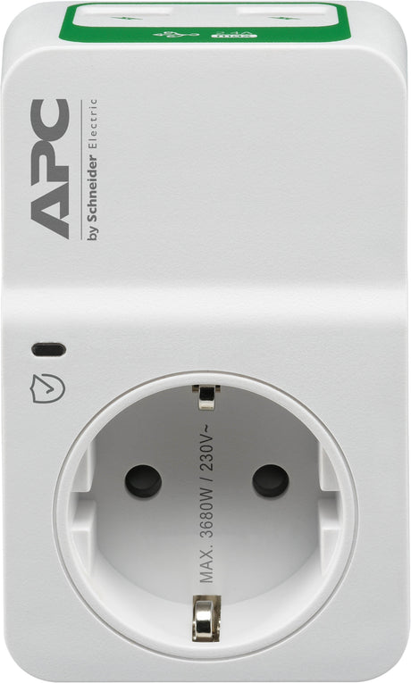 EAN 0731304334750 - APC PM1WU2-GR limitador de tensión Blanco 1 salidas AC 230 V imagen 2