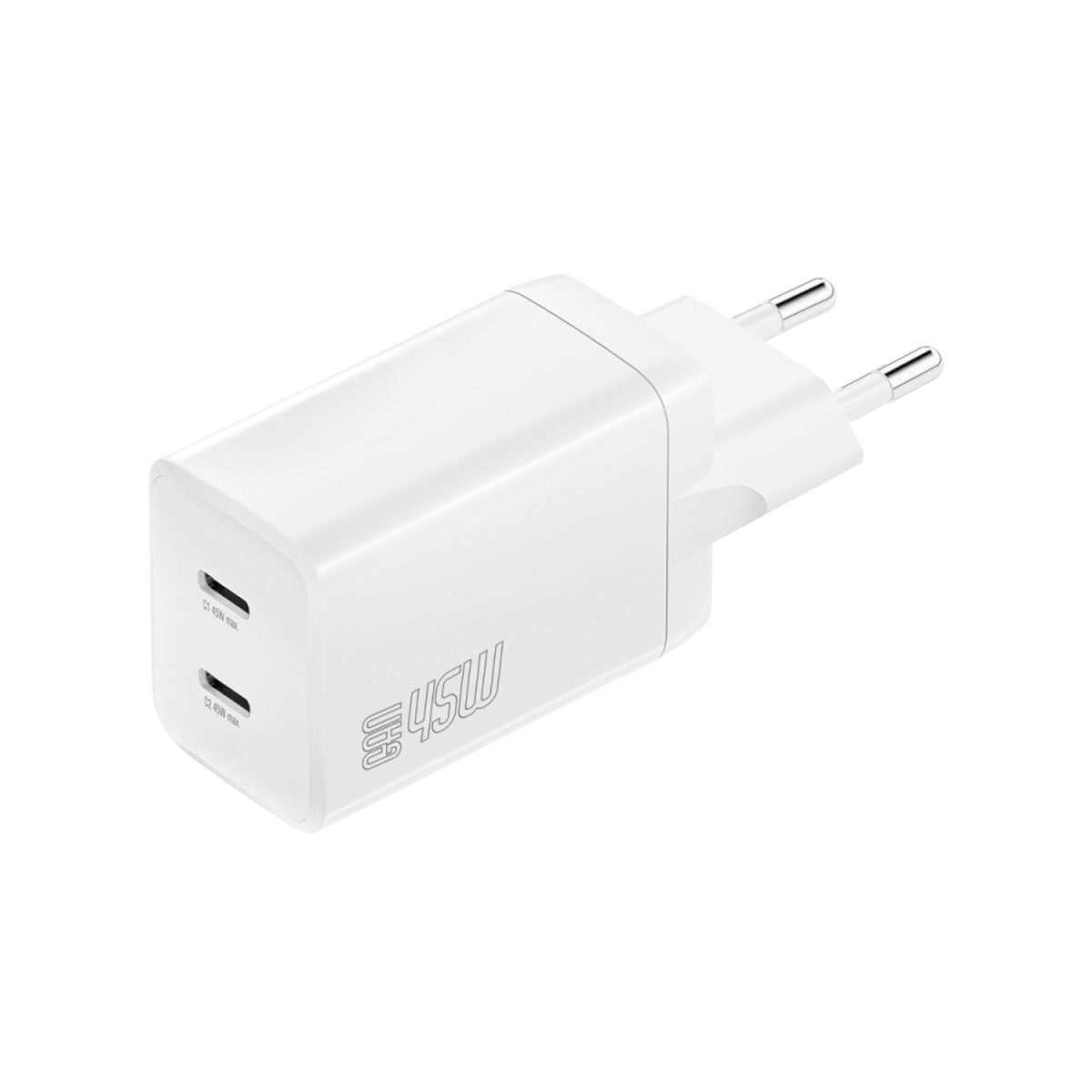 Cargador 4smarts Pdplug Dual 45w Gan 2c Blanco