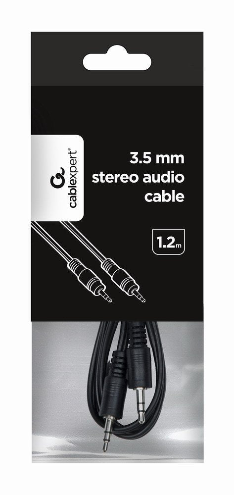 Gembird Cable De Audio Jack 3.5 M/M 1.20m Negro  Cca-404