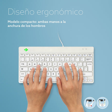 EAN 8719274492238 - R-Go Tools RGOCOPTWDWH teclado Universal USB Portugués imagen 8