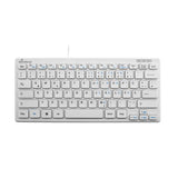 Teclado Alemán Mediarange Mros113 Usb Qwertz Blanco