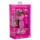 Lalka Barbie Deluxe Style 4 Rózowy Komplet Z Futerkiem