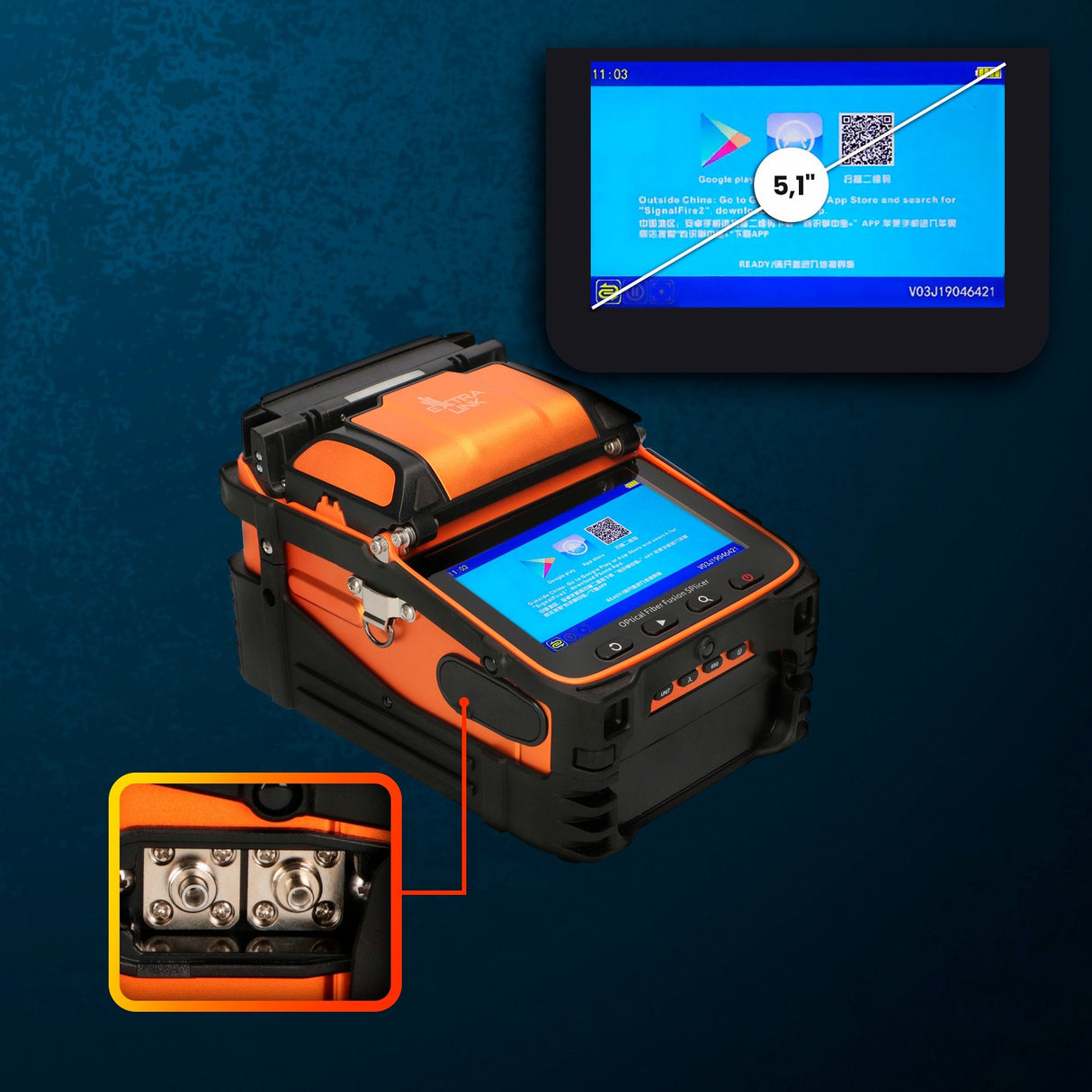 Extralink Ai-9 Fusion Splicer Empalmadora Por Fusión
