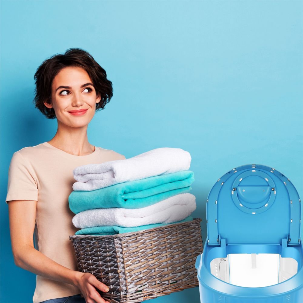 Electro. Lavadora Manta 2.8kg Centrif. Portable