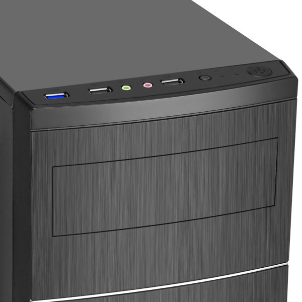 Caja Minitorre Micro Atx Advance Impulse (Negro) Con Fuente De Alimentación 350w