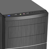 Caja Minitorre Micro Atx Advance Impulse (Negro) Con Fuente De Alimentación 350w