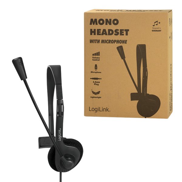 Logilink Hs0054 - Headset - On-Ear - Con Cable