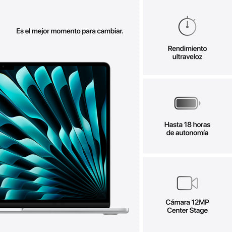 EAN 0195949891908 - Apple MacBook Air Apple M M4 Portátil 38,9 cm (15.3") 24 GB 512 GB SSD Wi-Fi 6E (802.11ax) macOS Sequoia  imagen 10
