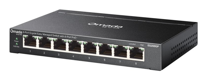 Switch Omada Tp-Link 8-Port Gigabit Easy Managed With 8-Port Poe+