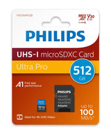 Philips Tarjeta Microsd 512gb Clase 10 + Adaptador