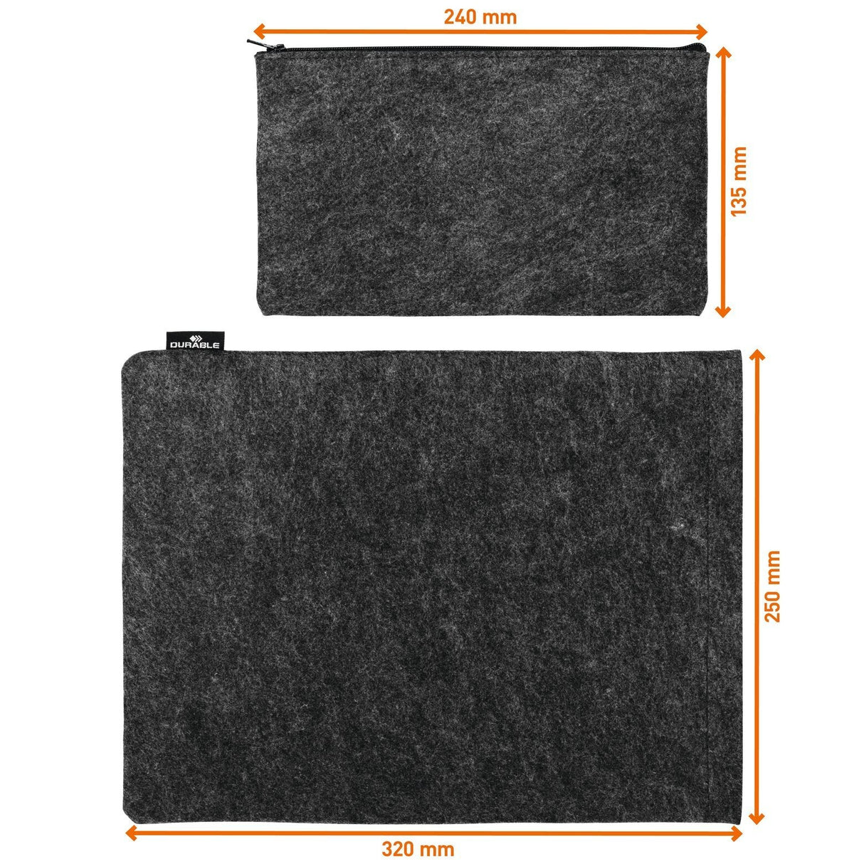 Durable Schutzhülle Multibag Effect 13'' Para Tablets Pet-Filz Anthrazit