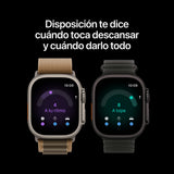 Apple Watch Ultra 4 Gps + Cellular 49mm Natural Titanium Case With Sand Trail Loop - M/L