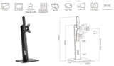 Ergonomic Monitor Desk Stand  Vesa 100x100, Screen Size