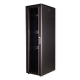 Roline 19-Zoll Netzwerkschrank Pro 47 He, 600x800 Bxt Glastr Schwarz