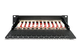 Digitus Panel De Parcheo 12 Puertos Cat 6a 1u Negro