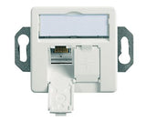 Telegärtner 100022957 Toma De Corriente 2 X Rj-45 Blanco
