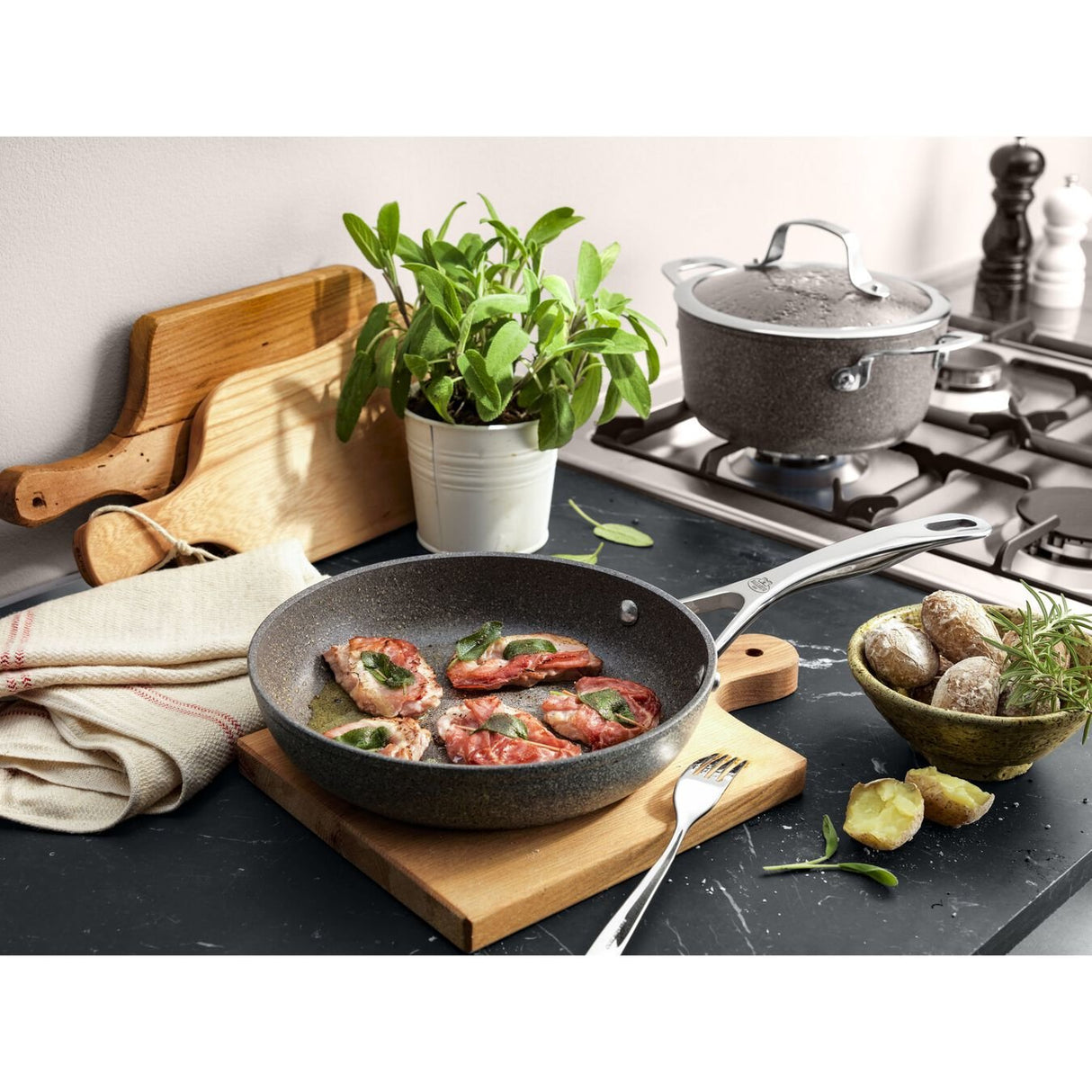 Sartén Ballarini Salina Granitium Granito 32 Cm 75002-824-0