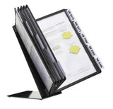 Simema De Paneles Expositores De Mesa Durable Variotable10 Paneles Expositores Negro