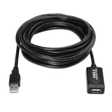 Aisens Cable Extension Usb 2.0 Con Amplificador - Tipo A Macho A Hembra - 5m - Negro