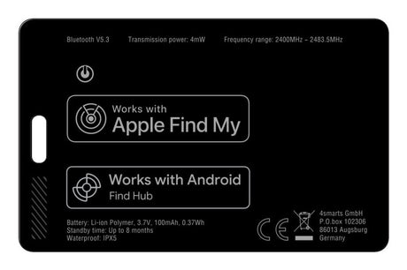 EAN 4252011913213 - 4smarts 541718 localizador o rastreador GPS Personal Localizador de cartera Negro imagen 2