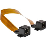 Cable Inline Slim Rj45 Para Ventanas/Puertas, 2x Rj45 H/F, 1:1, Sin Blindaje, 0,3 M