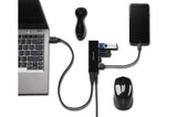 Kensington Cargador Y Hub Usb 3.0 De Cuatro Puertos Uh4000c