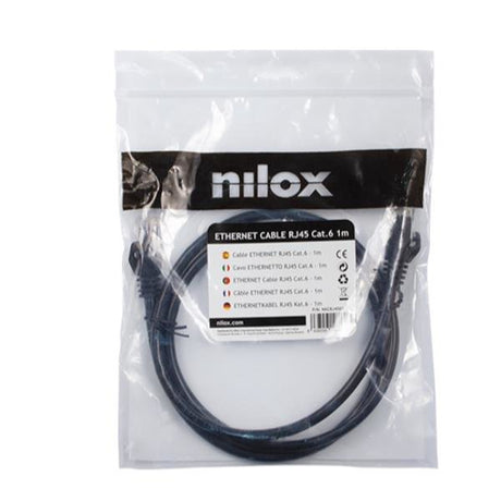 EAN 8436556146862 - Nilox NXCRJ4501 cable de red Negro 1 m Cat6 U/UTP (UTP) imagen 6