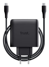 Cargador Usb Gan Trust Maxo 65w 2xusb-C Incluye Cable Usb-C 2m Color Negro