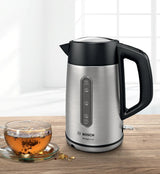 EAN 4242005188062 - Bosch TWK4P440 tetera eléctrica 1,7 L 2400 W Negro, Acero inoxidable imagen 12