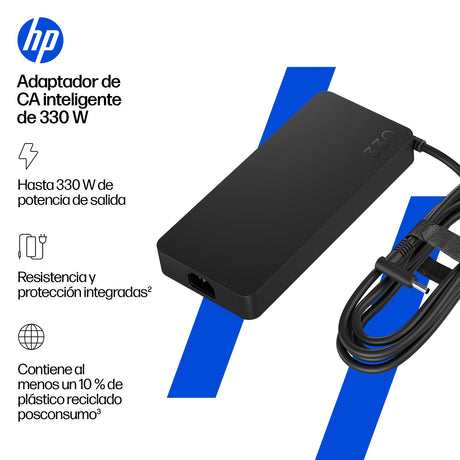 EAN 0199251042478 - HP 330W Smart AC Adapter adaptador e inversor de corriente Interior Negro imagen 2