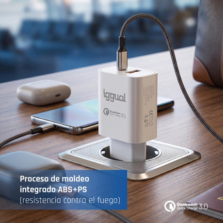 EAN 8435364317419 - iggual IGG317419 cargador de dispositivo móvil Universal Blanco Carga rápida Interior imagen 10