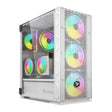 EAN 5901986048039 - Savio Raptor White X1 ARGB Glass/Mesh White Computer Case Midi Tower Blanco imagen 1