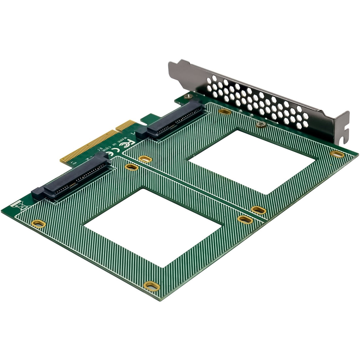 Inline Pcie Tarjeta A 2x Interno U.2 Nvme Sff-8639  Bifurcation - Pcie X8 - Ancho