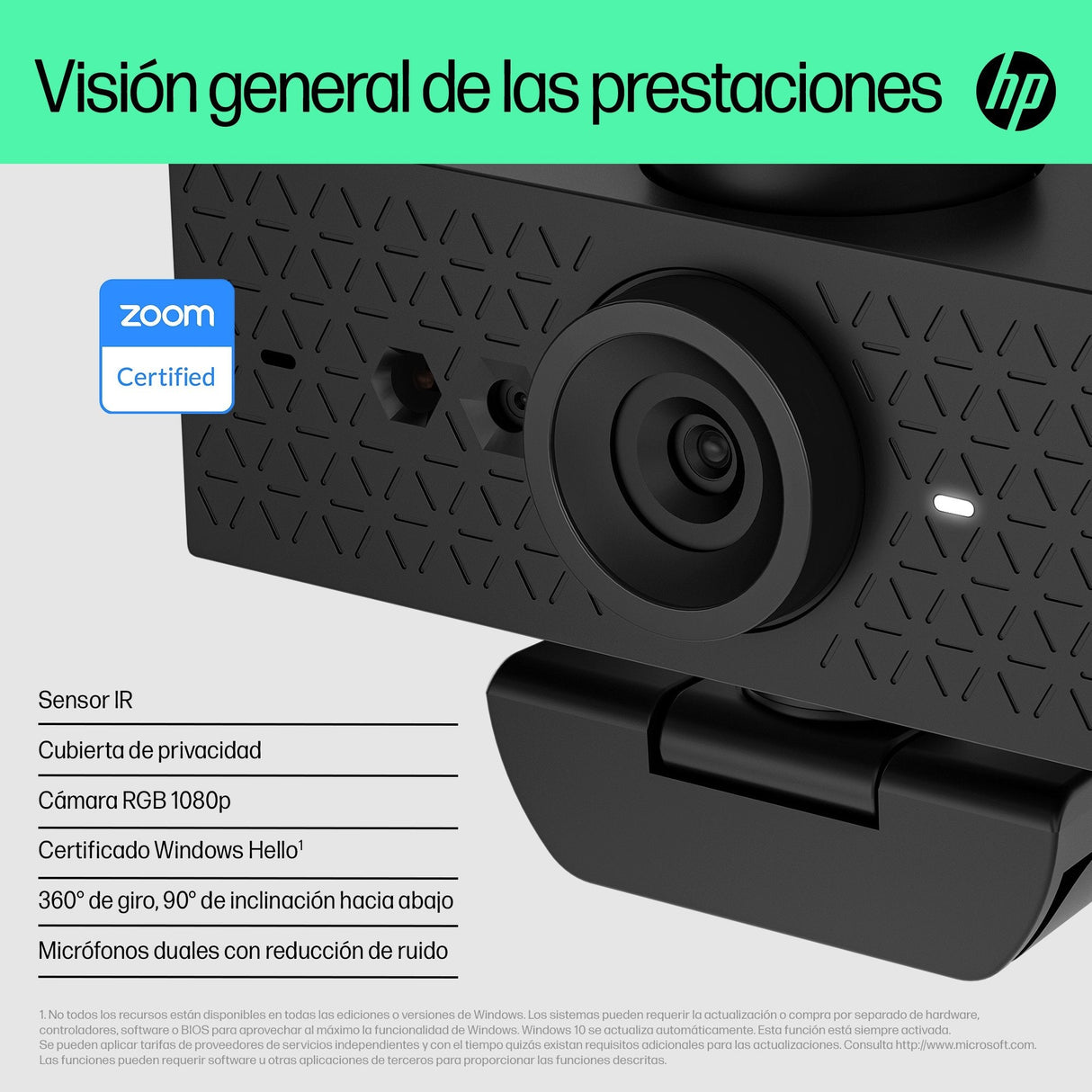 Hp Cámara Web 620 Fhd