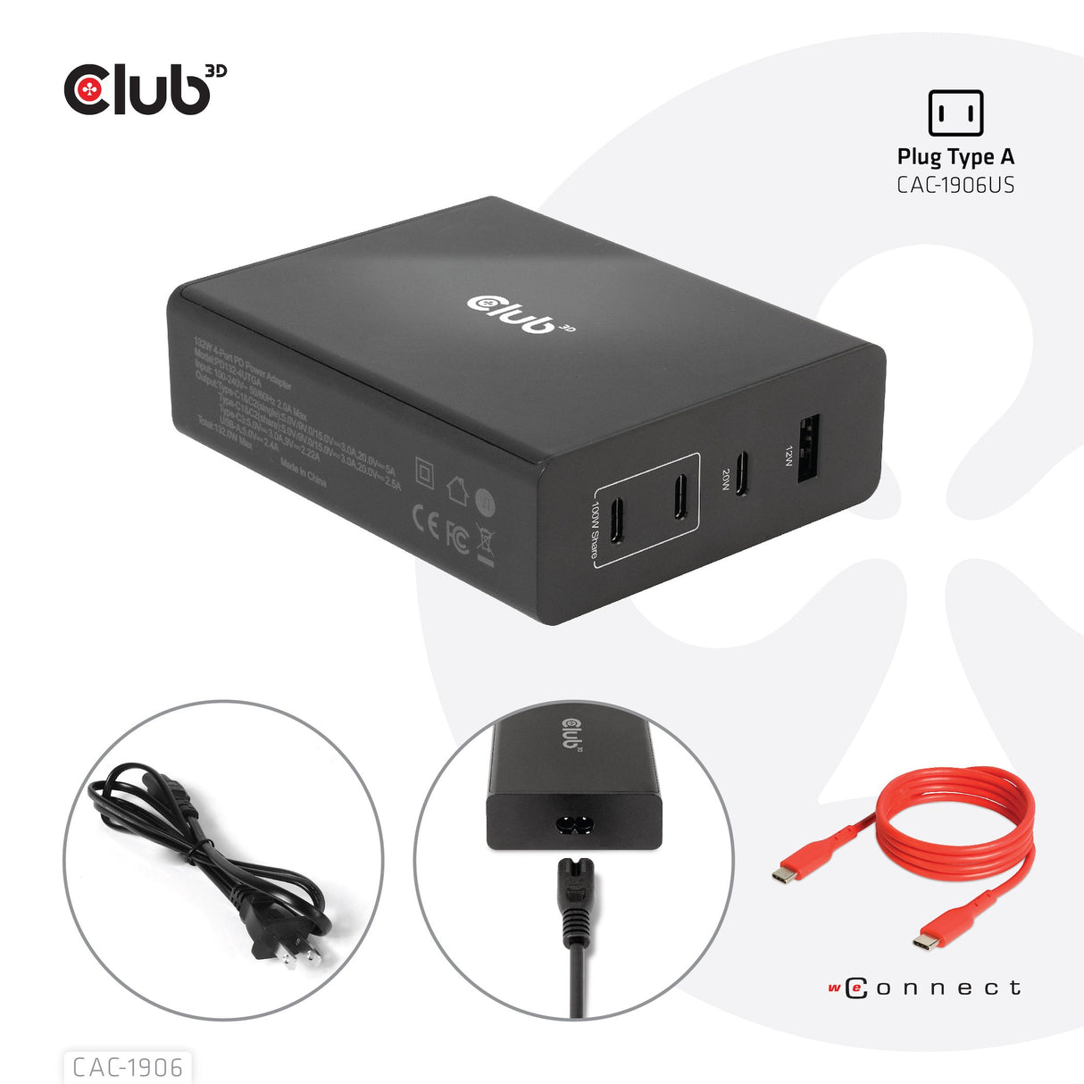 EAN 8719214472276 - CLUB3D CAC-1906 cargador de dispositivo móvil Universal Negro CC Interior imagen 8