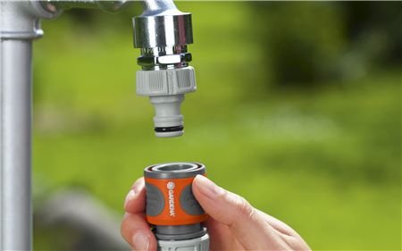 Gardena 18285-20 Accesorio Para Manguera Conector De Manguera Gris, Naranja 1 Pieza(S)