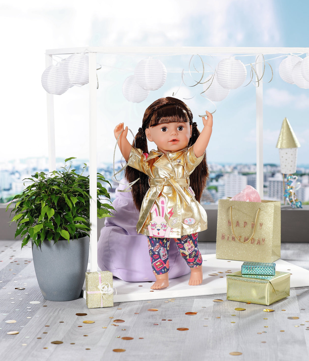 Zapf Creation-Baby Born Happy Birthday Muñecas De 43cm