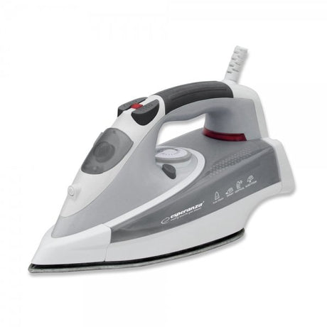EAN 5901299956694 - Esperanza CHINO Plancha vapor-seco Suela de cerámica 2400 W Negro, Gris, Blanco imagen 1