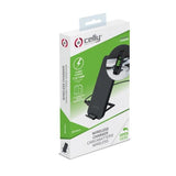 Celly Cargador Inalambrico Salida 10w Con Stand Negro