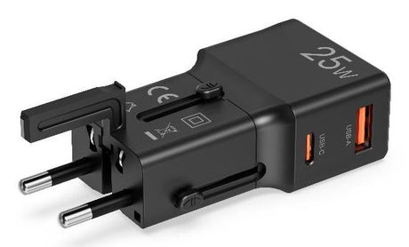 EAN 8021735224532 - Celly MULTIPLUGSL25W cargador de dispositivo móvil Auriculares, Smartphone, Tableta Negro Corriente alter imagen 3