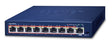 EAN 4711605280167 - PLANET GSD-908HP switch No administrado Gigabit Ethernet (10/100/1000) Energía sobre Ethernet (PoE) Azul imagen 1