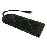 EAN 4260070129100 - LC-Power LC-HUB-C-MULTI-6-RGB hub de interfaz USB 3.2 Gen 2 (3.1 Gen 2) Type-C 5000 Mbit/s Negro imagen 3