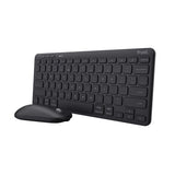 Teclado Inglés + Ratón Trust Lyra Rf Wireless + Bluetooth Qwerty Negro