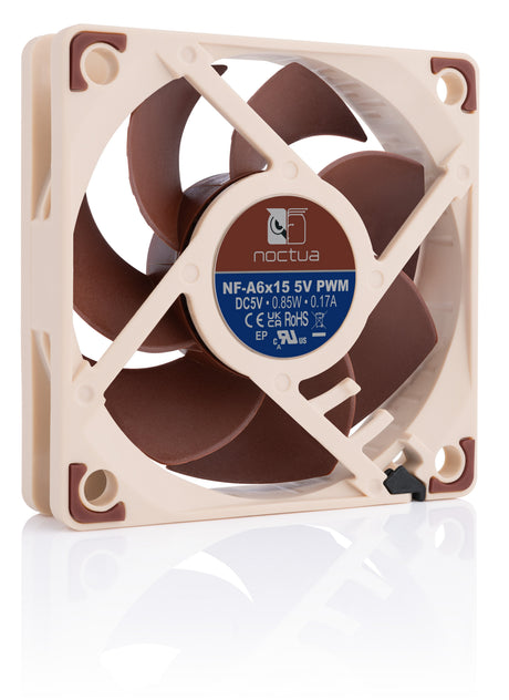 EAN 9010018100174 - Noctua NF-A6X15 5V PWM sistema de refrigeración para ordenador Carcasa del ordenador Ventilador 6 cm Marr imagen 2