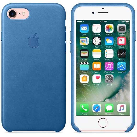 Apple Mmy42zm/A Funda Para Iphone 7 Blanda Azul
