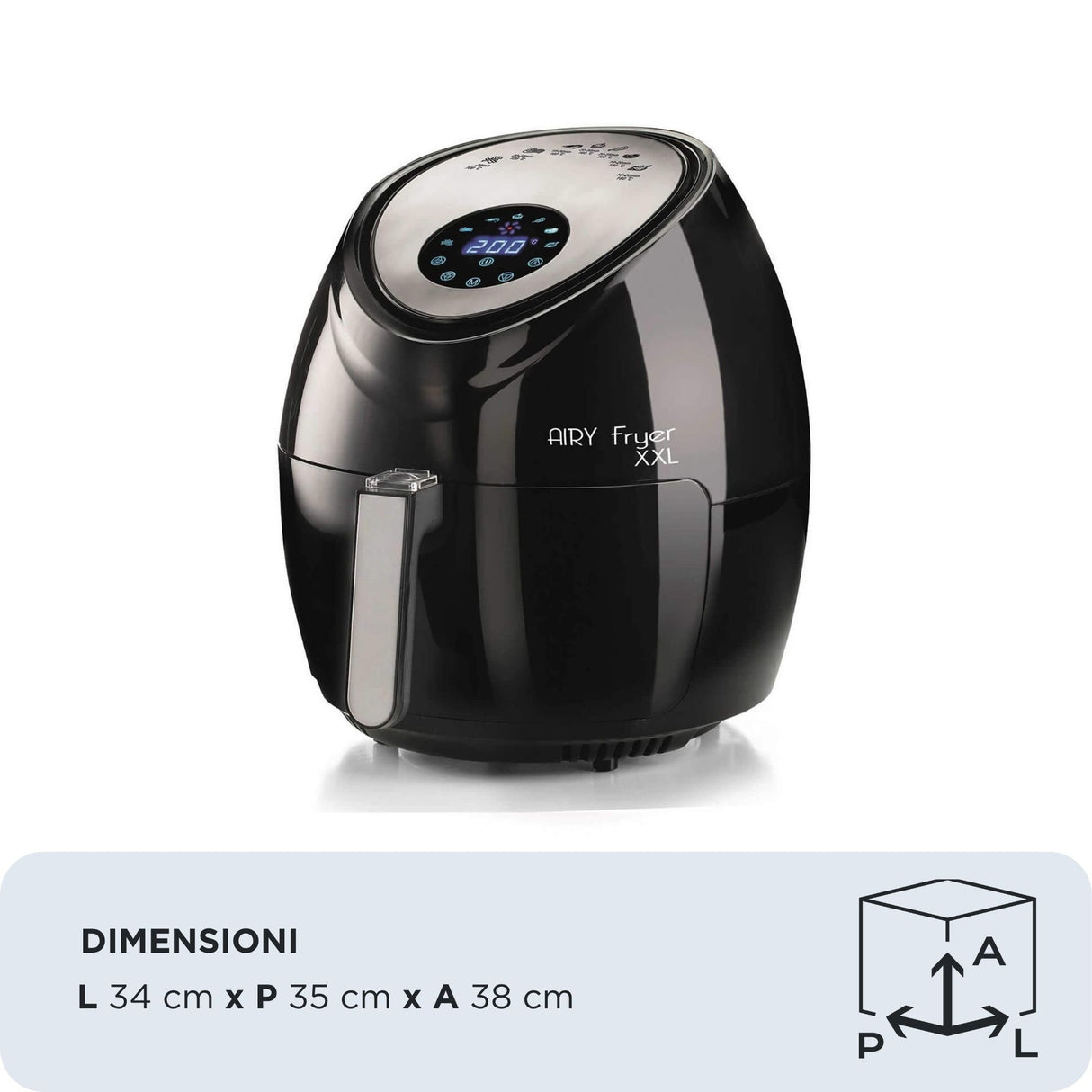 EAN 8003705118416 - Ariete 4618/00 Sencillo 7 L Independiente 1800 W Freidora de aire caliente Negro imagen 4